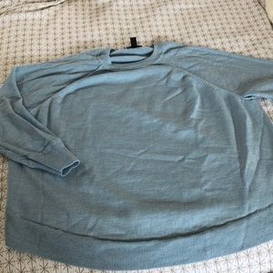 Blue wool sweater